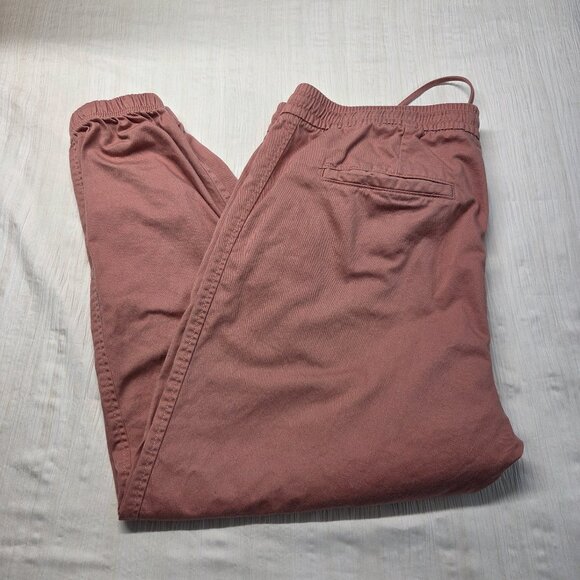 Gap Extra Large Pinky Mauve Elastic Drawstring Jogger Style Casual Pants - Picture 1 of 10